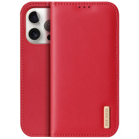 DUX DUCIS Hivo kožna preklopna torbica za iPhone 15 Pro Max - crvena