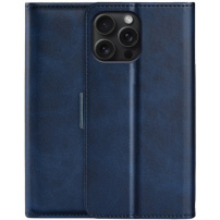 Preklopna torbica od PU kože za iPhone 16 Pro Max - tamno plava