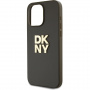 DKNY Maska Stack Logo sa remenom za iPhone 14 Pro Max - maslinasta