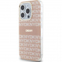 DKNY Repeat Pattern Tonal Stripe Cover s MagSafe za iPhone 13 Pro Max - roza