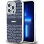 DKNY Repeat Pattern Tonal Stripe Cover s MagSafe za iPhone 13 Pro Max - tamnoplava