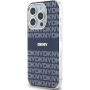DKNY Repeat Pattern Tonal Stripe Cover s MagSafe za iPhone 13 Pro Max - tamnoplava
