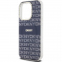 DKNY Repeat Pattern Tonal Stripe Cover s MagSafe za iPhone 13 Pro Max - tamnoplava