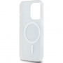 DKNY Repeat Pattern Tonal Stripe Cover s MagSafe za iPhone 13 Pro Max - tamnoplava