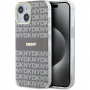 DKNY Repeat Pattern Tonal Stripe Cover s MagSafe za iPhone 14 - bež