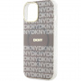DKNY Repeat Pattern Tonal Stripe Cover s MagSafe za iPhone 14 - bež