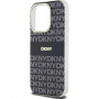 DKNY Repeat Pattern Tonal Stripe Cover s MagSafe za iPhone 14 Pro Max - crna