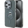Karl Lagerfeld IML K&CH Heads metalni okvir s MagSafe za iPhone 15 Pro Max - crni