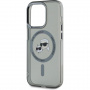 Karl Lagerfeld IML K&CH Heads metalni okvir s MagSafe za iPhone 15 Pro Max - crni