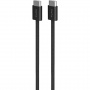 PURO Fabrik 2.0 pleteni kabel za punjenje i prijenos podataka - USB-C na USB-C - 1,5 m - crni