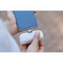 PURO Power Plug džepni powerbank s integriranim USB-C konektorom - 5 000 mAh - bijela