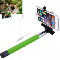 Teleskopski selfie štap / monopod sa žičanim okidačem za iPhone - duljina 101.4cm - zelena