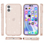 Prozirna maska sa šljokicama za iPhone 16 - rose gold