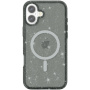 Prozirna maska sa šljokicama i MagSafe za iPhone 16 - siva