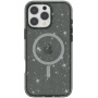 Prozirna maska sa šljokicama i MagSafe za iPhone 16 Pro - siva