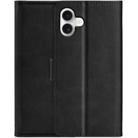 Preklopna torbica od PU kože za iPhone 16 Plus - crna