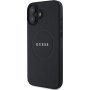 Guess Grained Classic Logo maska sa MagSafe za iPhone 16 - crna