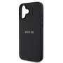 Guess Grained Classic Logo maska sa MagSafe za iPhone 16 - crna