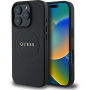 Guess Grained Classic Maska s logotipom MagSafe za iPhone 16 Pro Max - crna