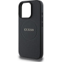 Guess Grained Classic Maska s logotipom MagSafe za iPhone 16 Pro Max - crna