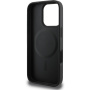 Guess Grained Classic Maska s logotipom MagSafe za iPhone 16 Pro Max - crna