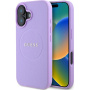 Guess Grained Classic Maska s logotipom MagSafe za iPhone 16 Plus - ljubičasta