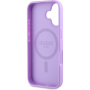 Guess Grained Classic Maska s logotipom MagSafe za iPhone 16 Plus - ljubičasta