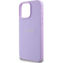 Guess Grained Classic Maska s logotipom MagSafe za iPhone 16 Pro - ljubičasta