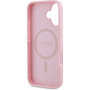 Guess Grained Classic Logo maska sa MagSafe za iPhone 16 - roza