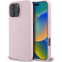 Guess Grained Classic Logo Cover sa MagSafe za iPhone 16 Pro Max - Pink