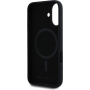 Karl Lagerfeld Silikonska maska Karl and Choupette sa MagSafe za iPhone 16 Plus - crna