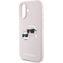 Karl Lagerfeld Silikonska maska Double Heads sa MagSafe za iPhone 16 - Pink