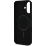 Karl Lagerfeld Choupette Head Silicone Cover sa MagSafe za iPhone 16 - crna