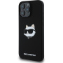 Karl Lagerfeld Choupette Head Silicone Cover sa MagSafe za iPhone 16 Pro - crna