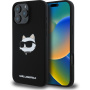 Karl Lagerfeld Choupette Head Silicone Cover sa MagSafe za iPhone 16 Pro Max - crna