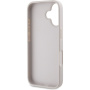 Guess 4G Strass Triangle Metal Logo maska za iPhone 16 - roza