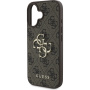 Guess 4G Metal Logo maska za iPhone 16 Plus - braon
