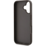 Guess 4G Metal Logo maska za iPhone 16 Plus - braon