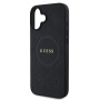 Guess Maska Saffiano Peony Stamp sa MagSafe za iPhone 16 - crna