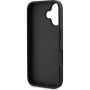 Guess 4G Strass Triangle Metalna maska s remenom za iPhone 16 - siva