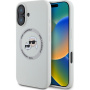 Karl Lagerfeld Silikonska maska K&CH Heads sa MagSafe za iPhone 16 - bež