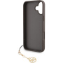Guess 4G Charms maska za iPhone 16 Plus - smeđa