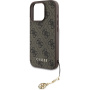 Guess 4G Charms maska za iPhone 16 Pro - smeđa