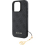 Guess 4G Charms maska za iPhone 16 Pro - siva