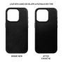 FIXED MagLeather Leather Cover sa MagSafe za iPhone 16 Pro - crna