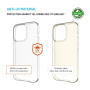 FIXED ReStory Anti-UV reciklirana maska za iPhone 16 Pro - prozirna