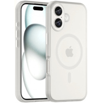 Mat translucent maska sa MagSafe za iPhone 16 Plus - bijela