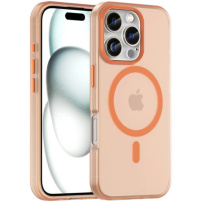 Mat prozirna maska s MagSafe za iPhone 16 Pro - narančasta