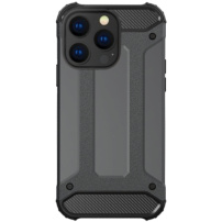 Super izdržljiva "Armor" maska za iPhone 16 Pro - tamno siva
