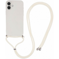 Zaštitna maska sa vezom za iPhone 16 Plus - bež